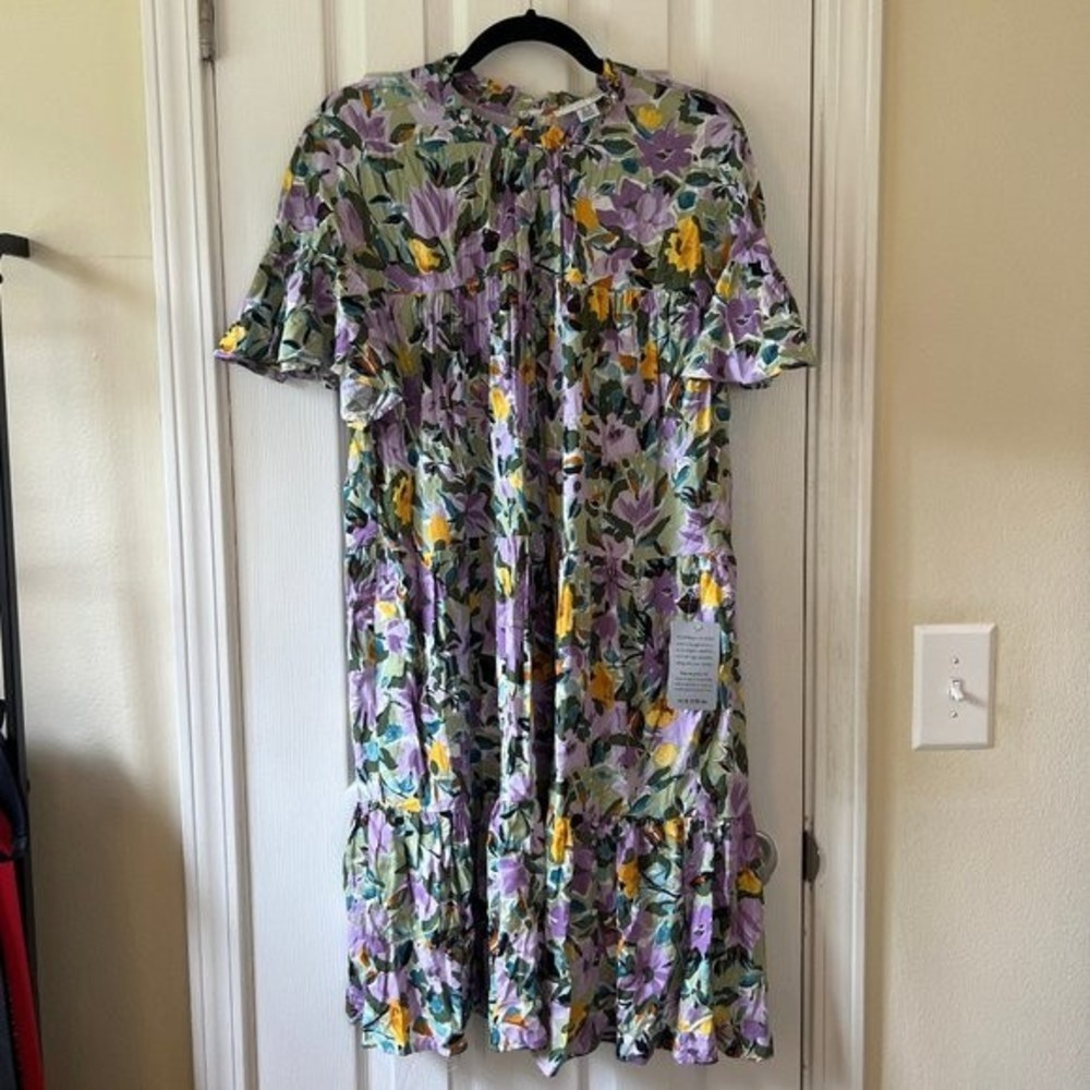 NWT Donna Morgan Dress | Lilac multicolored floral | Size 14 - Picture 2 of 3